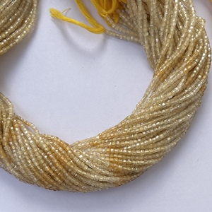 2mm 3mm Naturel Micro Ombre Jaune Zircon Pierre Facettes Cube Boîte Perles Brins Chaîne Nouvelle Dernière Fabrication de Bijoux En Gros En Ligne - Product Image 3