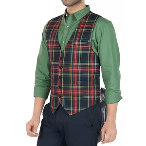 Vente en gros OEM Gilet écossais uni pour homme de haute qualité, décontracté, écologique, respirant, séchage rapide - Product Image 5