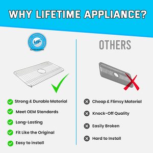 อัพเกรดที่เก็บของในครัวของคุณด้วยชั้นวางสแตนเลสใต้ซิงค์รุ่น Lifetime Appliance K-6517-ST ใช้ได้กับซิงค์ Kohler Bakersfield - Product Image 3