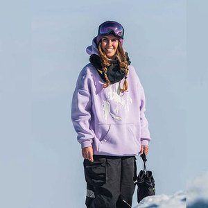 Hot Personalizar Color liso Hombres Snowboard Sudadera con capucha Manga completa Cuello Cubierta Hombres Snowboard Sudadera con capucha - Product Image 4