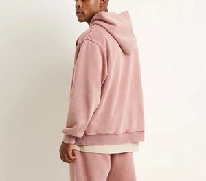 Vente flash Sweat-shirts personnalisés pour hommes surdimensionnés en coton et polyester mélangés 450GSM, polaire, pull à capuche, impression puff, broderie, sweat-shirt unisexe - Product Image 3