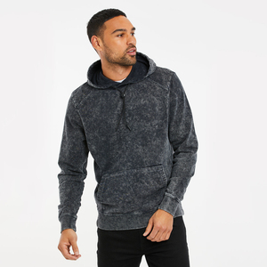 Sweat-shirts thermiques en molleton 100 % coton coupe ajustée avec poche pour homme, taille adulte, design streetwear, délavage acide, vente en gros personnalisée pour marques - Product Image 5