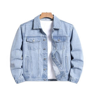 Chaquetas Vaqueras de Invierno para Hombre, Diseño OEM, con Forro de Lana, Cuello Alto, Estilo Holgado, con Logotipo Personalizado de Alta Calidad, Novedad 2025 - Product Image 1