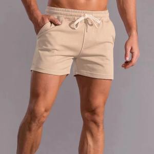 Short de course double couche pour homme Poches à fermeture éclair Motif solide Gym Fitness Vêtements d'entraînement Été Taille moyenne 2XL - Product Image 6