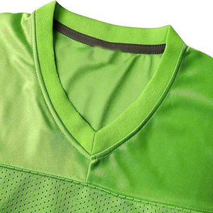 Bas quantité minimale de commande personnalisé rouge blanc noir maille maillot de Football hommes femmes col en V à manches courtes 100% Polyester Anti-UV Football américain - Product Image 4