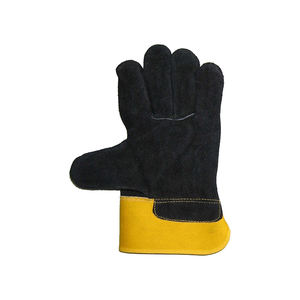Guantes DE TRABAJO profesionales de seguridad de cuero al por mayor personalizados OEM Logo guantes de trabajo de cuero con buenos precios - Product Image 5