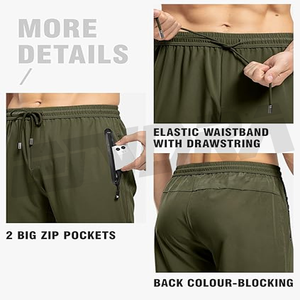 Quickdry, transpirable, ligero, duradero, flexible, esencial para exteriores, ajuste elegante con bolsillos con cremallera, perfecto para el trabajo de viaje de senderismo - Product Image 5