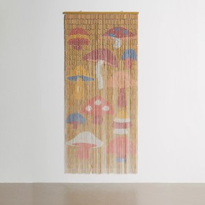 Decoración de cortina de puerta con cuentas cortinas de cuentas de bambú natural para puertas soporte de diseño de impresión personalizado - Product Image 1