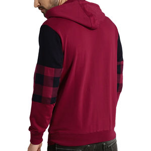 Sudadera con capucha OEM personalizada para hombre, sudadera con cremallera completa, conjunto de 2 piezas apiladas, sudadera para correr para hombre, logotipo básico, mezcla de algodón - Product Image 6