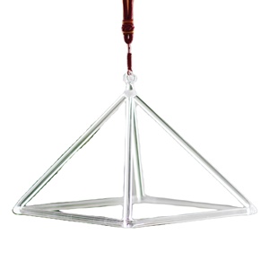 Bol chantant en quartz Mountain Rain 3'' 14'' <span class=keywords><strong>Pyramide</strong></span> Instrument de thérapie sonore et de méditation avec marteau gratuit - Product Image 1