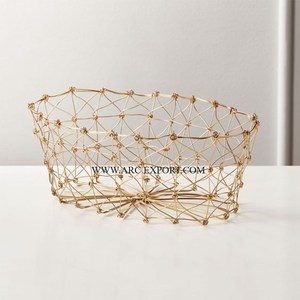 2 Tier Black Polished Solid Iron and <b>Wood</b> Handmade Fancy Fruit and Vegetable <b>Basket</b> High Quality Top Sale Kitchen Ware <b>Basket</b> - Product Image 4