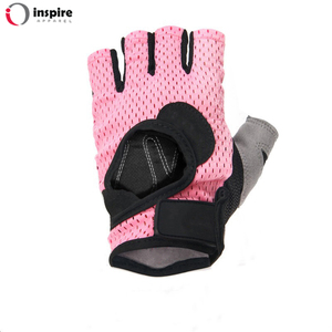 <b>Half</b> Finger Powerlifting Weight Lifting Hand Protection Anti <b>Slip</b> Gym Fitness Gloves by Inspire Apparel - Product Image 6