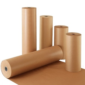 100% Biodegradable Kraft Paper Air Cushion Brown Kraft Paper Roll Embossed <b>Gift</b> Wrapping Wood Paper Rolls Protective Packaging - Product Image 2