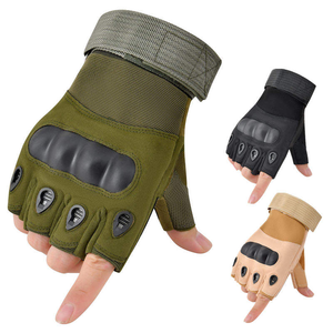 Gants demi-doigt équitation cyclisme Paintball moto conduite gants sans doigts pour hommes - Product Image 1