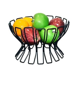 Cuenco de frutas de metal con alambre de metal de alta calidad, cesta para verduras y fruteros, fabricación de India - Product Image 1