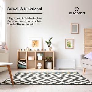 Radiateur Convecteur Mural Portable 2000W avec Minuteur 7 Jours IP24 pour Pièces jusqu'à 20 m² 8,5 kg Blanc - Product Image 3