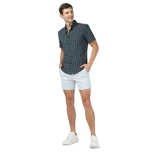 Bright and Bold Men's Cabana Shirt - Comfortable Short Sleeve Design, Available in Eye-Catching Colors, Ideal for Holiday Wear