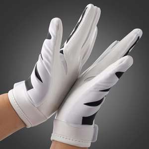 Gants de football américain professionnels pour receveurs, logo personnalisé, paume entièrement en silicone, gants d'entraînement antidérapants, gants de football collants - Product Image 4