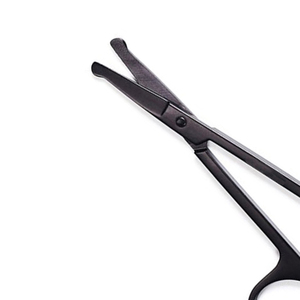 Ciseaux de manucure noirs professionnels pour les soins personnels outil d'épilation du visage à lame tranchante pour l'outil de beauté de coupe des sourcils d'oreille - Product Image 6