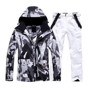 Traje de esquí de alto rendimiento para snowboard Transpirable Impermeable Equipo de nieve térmico Conjunto de traje de esquí de 2 piezas Unisex - Product Image 1