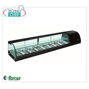 Equipo de Refrigeración Comercial Forcar G-TS2000, Vitrina Refrigerada para Sushi de 2 Niveles, Capacidad para 8 GN 1/3 h 40 - Product Image 2