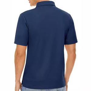 Personalizado para hombre 100% algodón de talla grande para camisetas de Polo de manga corta de gran tamaño serigrafiado diseño sólido lienzo OEM mantenido - Product Image 2