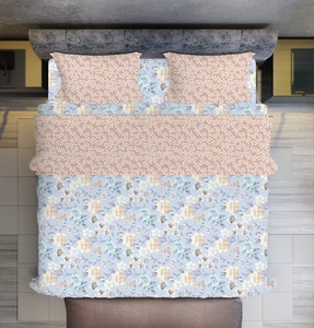 Ensemble de literie en tissu microfibre de qualité supérieure Queen Size Blossom avec 1 drap plat et 2 taies d'oreiller douces pour une utilisation en hôtel - Product Image 6