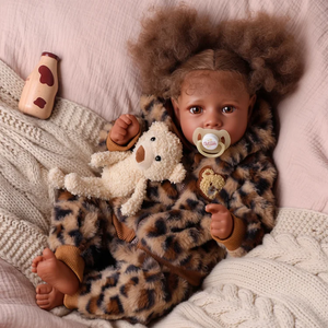 Poupée Reborn Bébé Fille Afro-Américaine Babeside Saria 20 Pouces en Vinyle avec Corps en Tissu - Product Image 6