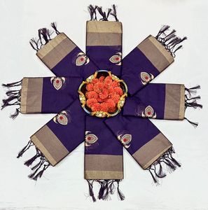 ชุดส่าหรีบันาราซิออร์แกนิคสำหรับงานแต่งงานส่าหรีแบบอินเดียไขมันใหญ่ - Product Image 2