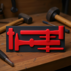 Module en mousse bicolore pour le rangement d'outils (marteaux, maillets, ciseaux) – Produit USAG - Product Image 3