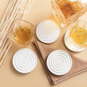Premium Stainless Steel Eco-Friendly Octagon Shape Classic Style Coaster Set Decorative Drink <b>Mats</b> for Office Desk Party <b>Bar</b> - Product Image 5