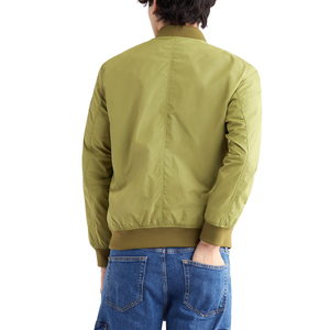 Blouson d'aviateur en nylon à col montant personnalisé Blouson d'aviateur pour hommes de grande taille Service OEM avec décoration à motifs Blousons d'aviateur - Product Image 5