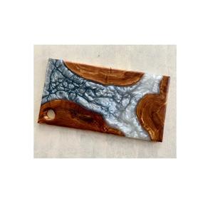 Planche à découper de planche à fromage en résine de luxe pour pièce de forme carrée au design simple avec vente - Product Image 1