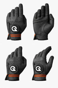 Guante de golf para hombre, mano izquierda, cuero PU negro, transpirable, antideslizante, ajuste cómodo, guante deportivo duradero para exteriores - Product Image 5
