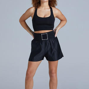 Pantalones cortos de boxeo para mujer con logotipo personalizado OEM aptos para entrenamiento y partidos Material transpirable y marca de etiqueta privada - Product Image 6