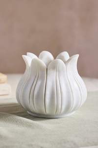 Planteur en marbre de style artistique à étiquetage privé, reflète l'artisanat créatif de la pierre - Product Image 5