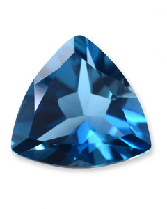 Meilleure qualité 6mm Londres bleu topaze Quartz naturel pierre précieuse en trillion coupe lâche forme de poire en gros Lot réglage pour bijoux - Product Image 4