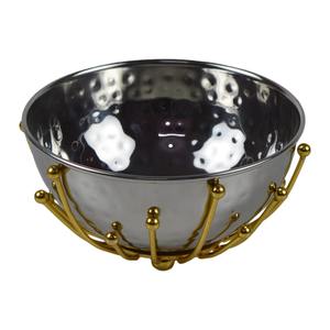 ชามสลัดโลหะทรงกลมดีไซน์เป็นเอกลักษณ์ชามอลูมิเนียมสำหรับห้องครัว - Product Image 4