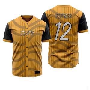 Uniforme de Béisbol de Alta Calidad, Ropa Deportiva de Secado Rápido, Personalizado, Impresión por Sublimación, Transpirable - Product Image 4