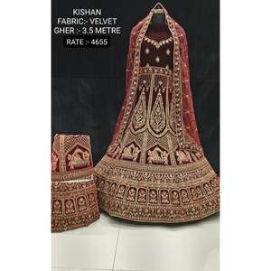 Lahenga choli ชุด dupatta มีดีไซน์ใหม่สำหรับผู้หญิงและเด็กผู้หญิง - Product Image 5