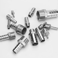 Connecteur de tuyau NPT 1/2'' en acier inoxydable 304, raccord de tuyauterie pour pompe à bière artisanale, 8mm 10mm 12mm 16mm