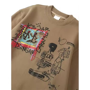 Sudadera Unisex 2025 de Algodón Transpirable de Alta Calidad, Estilo Vintage, Cuello Redondo, Ropa Urbana de Invierno, Nueva Llegada - Product Image 3