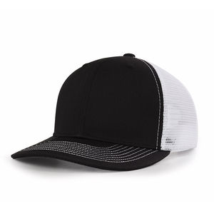 Latest Fashion Design 5 Panel Flat Brim Cotton Trucker Snapbacks Mesh Sports Three Tone Tucker <b>Men</b> <b>Baseball</b> <b>Hats</b> - Product Image 4