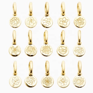 Новый дизайн 925 стерлингового серебра 14K/18K позолоченные персонализированные ювелирные изделия с гравировкой цветов для женщин - Product Image 4