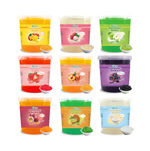 Comida de calidad que hace estallar Boba 3,2 kg Deliciosos varios sabores Perfectamente emparejados Ponche de frutas Té de burbujas Ingredientes Botella empaquetada - Product Image 1