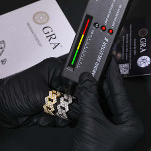 แหวนทรงบาแกตต์ชุบทองคำขาว ประดับเพชรโมอิสซาไนต์ ดีไซน์คลาสสิก สไตล์ฮิปฮอป สำหรับผู้หญิง - Product Image 3