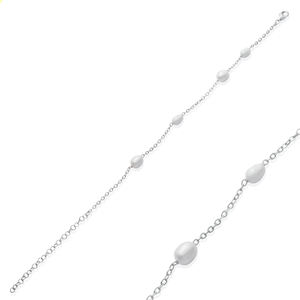 Oval Shape <b>Pearl</b> Design Trendy Wedding Party Charm <b>Bracelet</b> Wholesale Handmade Turkish 925 Sterling Silver Jewelry - Product Image 5