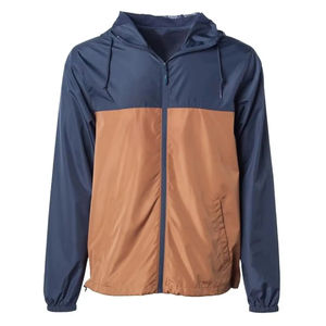 Chaqueta Cortavientos Deportiva de Invierno para Hombre, Diseño Nuevo, Frente de Lona, Cuello Alto Personalizado, Forro Polar, Impermeable, Transpirable, de Secado Rápido - Product Image 1