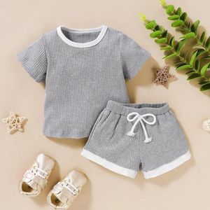 Camiseta Informal de Manga Corta de Secado Rápido de Algodón para Niñas Recién Nacidas, Tela de Rizo, Servicio OEM, Verano, Primavera - Product Image 2