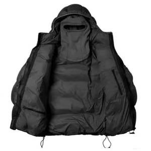 Nouvel arrivage Vente en gros de vestes en duvet de grande taille imperméables de haute qualité pour hommes avec capuche blanche en stock Prix de vente entier - Product Image 3